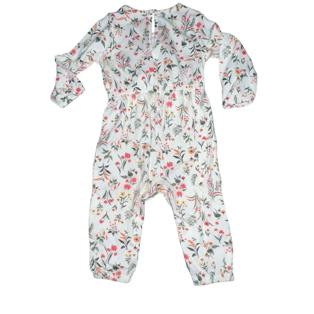 Set Of 3 Girls Baby One Piece Outfits Floral Stars 12 Months Cat & Jack Old Navy